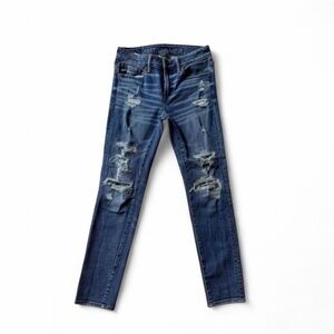 American Eagle Airflex+ Temp Tech Skinny Distressed Jeans 30x30